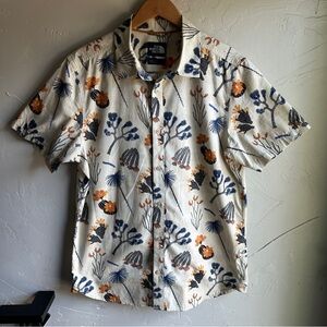The North Face Button Up Shirt Men's XL Cactus Print Short Sleeve Resort Outdoor